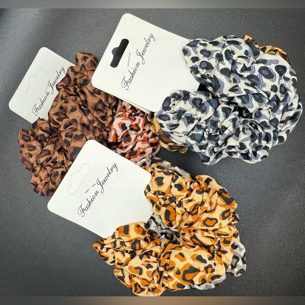 Assorted Animal Print Hair Scrunchies BUY ALL